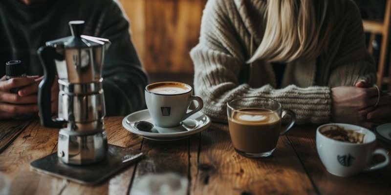 Enjoy delicious coffee with an Italian-made stovetop expresso maker.